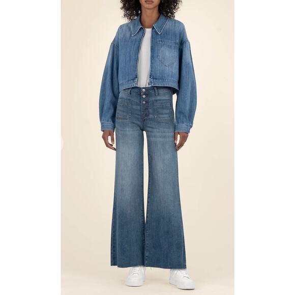 KUT FROM THE KLOTH® Luna Jacket size small women’s Jean jacket (new) - Picture 1 of 9